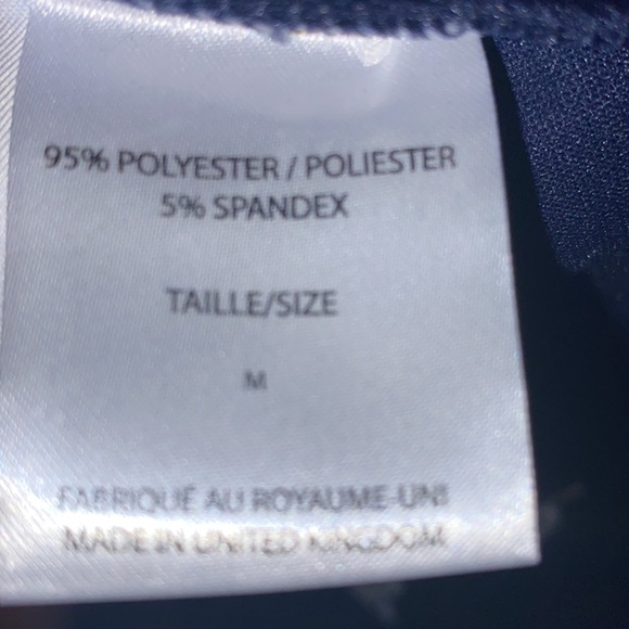 Brand new navy blue/ white dress with white lace at the end. Size M. - Picture 5 of 5